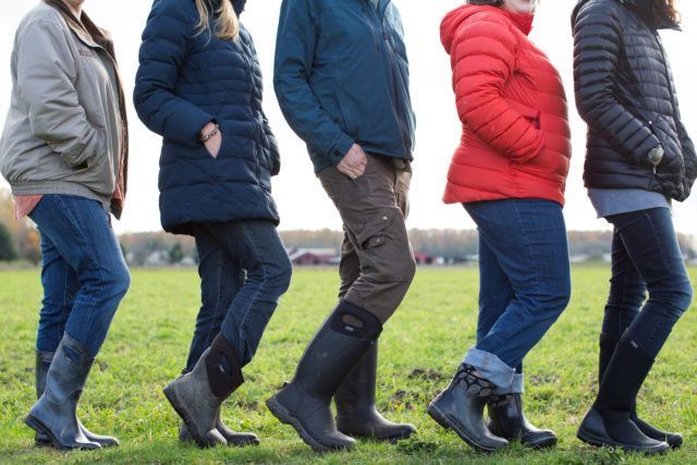 Team Floret wearing Bogs boots