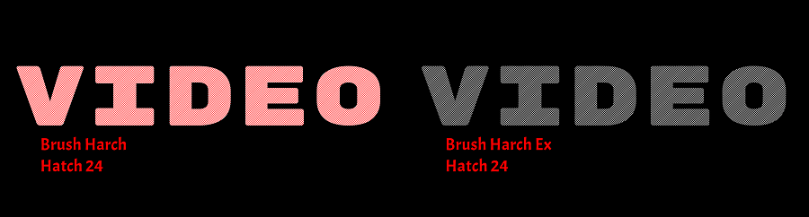 brush-hatch font